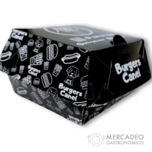 Caja de Hamburguesa Personalizada para Comida Callejera
