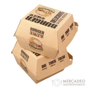 Caja de Hamburguesa Personalizada para Restaurantes