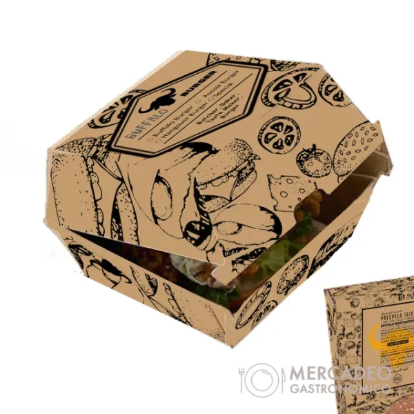 Caja de Hamburguesas Gourmet para Restaurantes