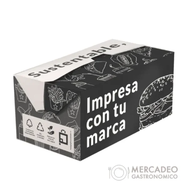 Caja de Hamburguesas para Puestos Callejeros